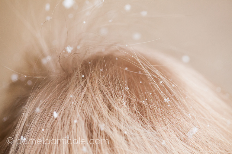 baby hair detail fine art print childhood snow