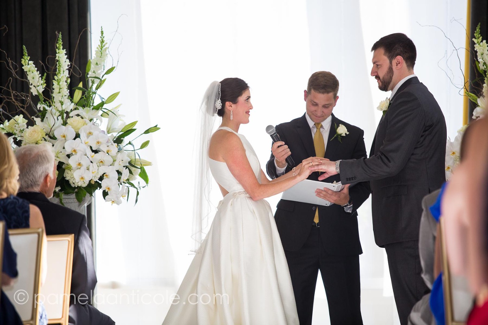 wedding ceremony at hotel monaco pittsburgh ballroom