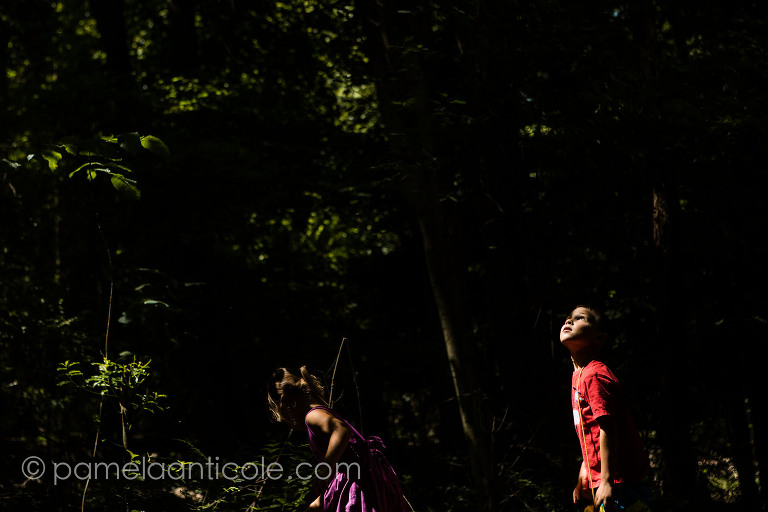 documentary photo kids hiking potter pond in pittsburgh
