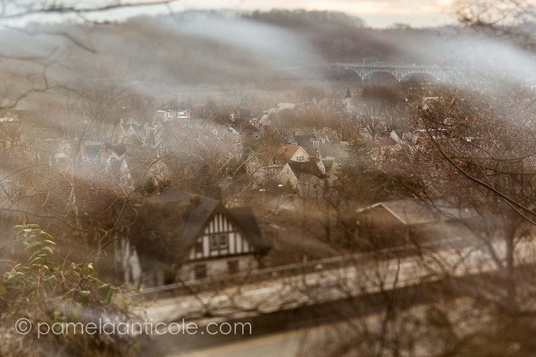 tilt shift, pittsburgh suburbs, aspinwall, sharpsburg, double exposure, urban, pittsburgh towns