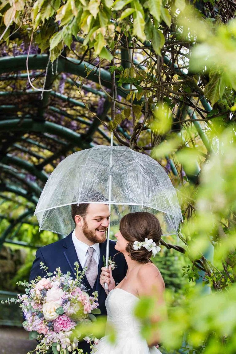bride and groom on top of west end overlook, one of the best small wedding venues near pittsburgh