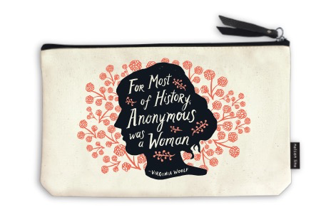 elegant crafted change purse with feminist quote