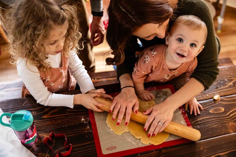some families choose to do the professional family photos at home- in the place that holds the most memories for them!