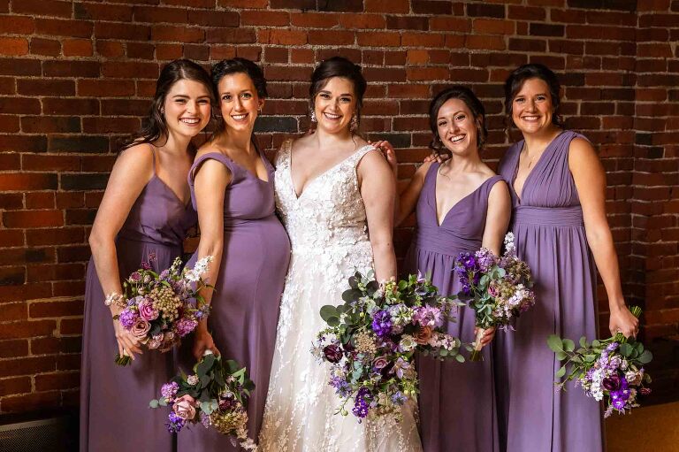 bridesmaids getting ready for their heinz history center wedding, photographed by documentary wedding photographer in pittsburgh Pamela Anticole!