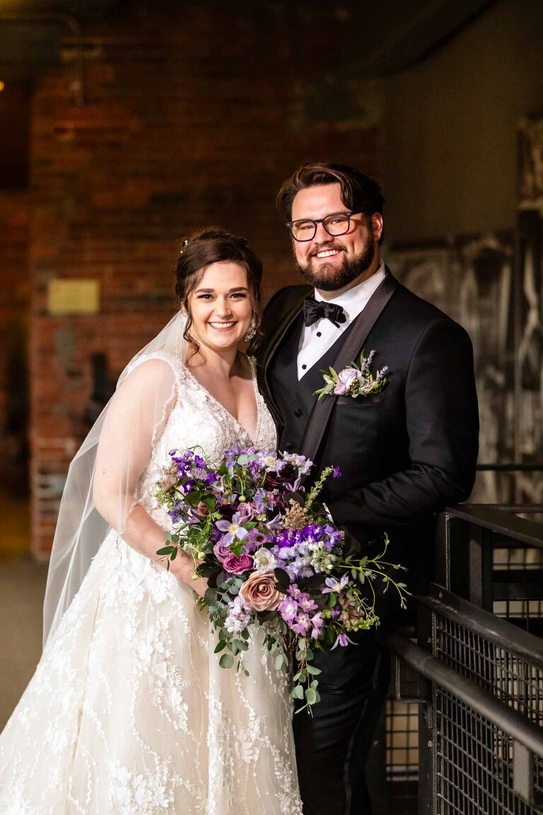 bride and groom portraits at the heinz history center